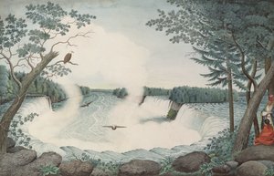 Niagara vízesés felülről, 1766 körül